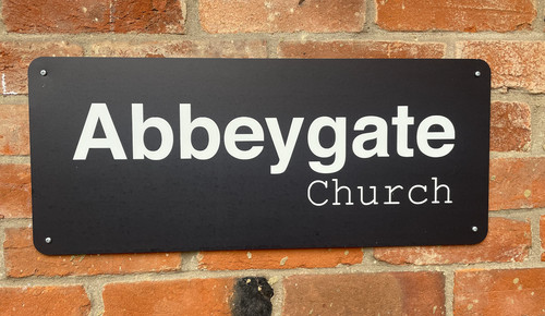 Modern house name sign - name,