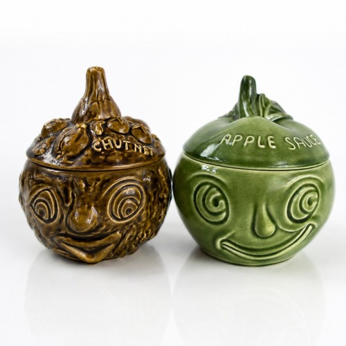 Sylvac face pots - pots, sauce
