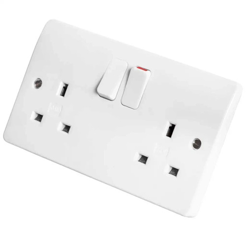 Double sockets 13a gang - double,