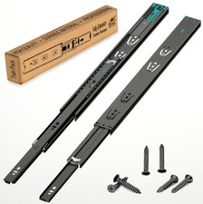 DSL 10-24'' Soft Close/Push to Open Pair Fully Extension Drawer Slide Runner HD