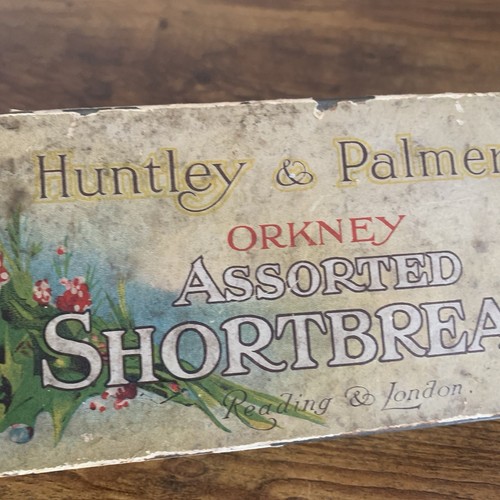 Antique tin huntley palmers - antique,