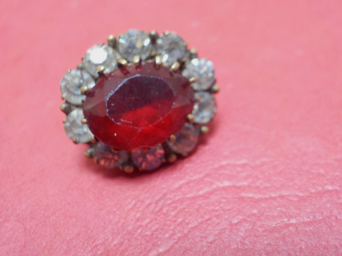 Antique ruby diamond paste - ruby, &