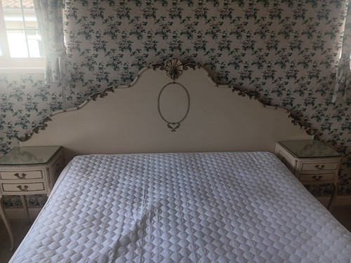 Cream ivory double headboard - /,