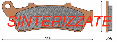 Rear brake pads - sinter, honda