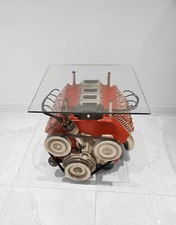 V8 Engine Coffee Center Table - Car Decor - Car Engine Center Table - Red