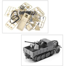 2x 1/72 Half Track Armored Vehicle  4D Assembling DIY Vehicle