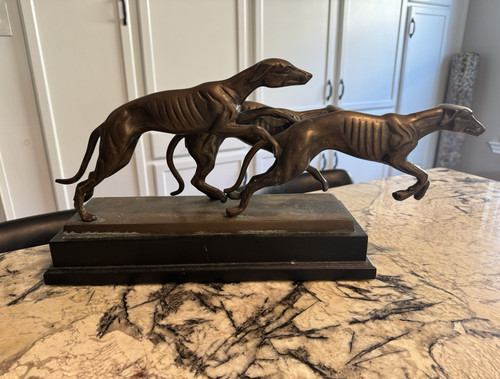 Vtg bronze running - bronze,