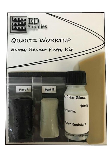 Quartz worktop epoxy repair - quartz,