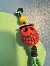 Antique Tibetan Citipati (Buddhism) large handcarved Skull beads Amulets