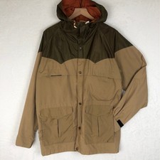 VTG Powderhorn Mountaineering Jacket Mens L Brown Hooded Outdoor Coat