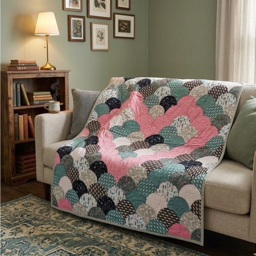 Quilted blanket clam - blanket,, shell