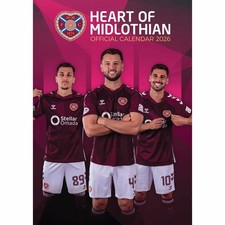 Hearts FC A3 Calendar 2026 - Football - Month To View