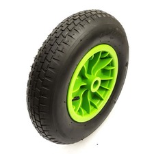 15 Inch 4.80/4.00-8 Wheel & Tyre Green 4 Ply 1" Bore Boat Launch Trolley Trailer