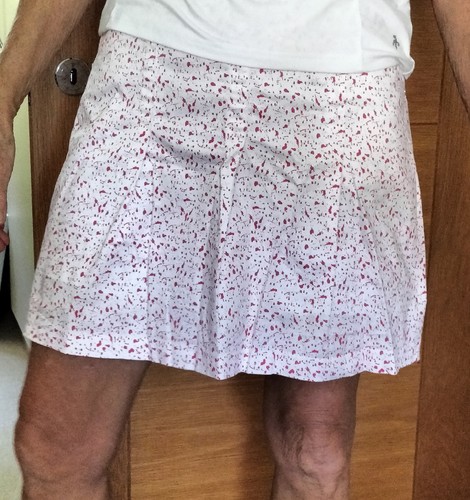 Ladies skort pink white size - ladies,