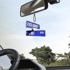 FAFO Street Sign Hanger Outdoor Road Sign Car Decoration Toy Pendant M3N0