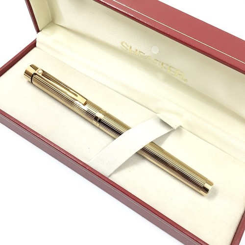 New sheaffer targa gold plated - new,