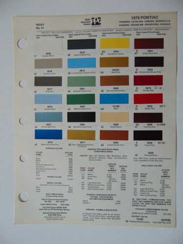 Original 1978 ditzler pontiac - original,