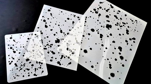 Splashes set 3 stencils - splashes, of