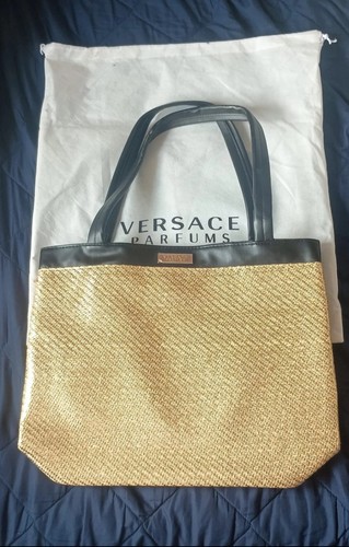 Golden versace tote bag - versace,