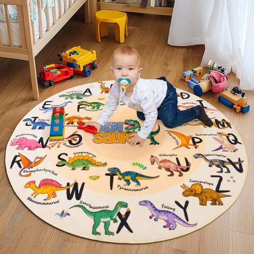 Round kids play rug - kids,