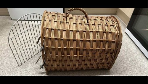Vintage wicker basket pet - wicker,