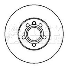 2x Brake Discs Vented For VW