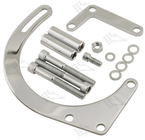 Chrome low mount alternator - low,
