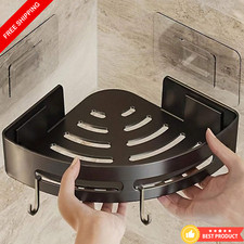 Wall Mount Shower Caddy Kitchen Bathroom ABS  Corner Shelf Storage Rack NEW