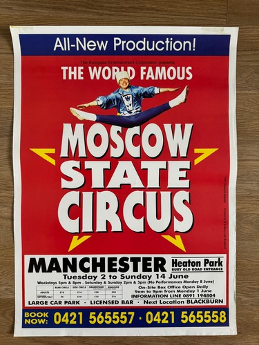 Moscow state circus poster - moscow,