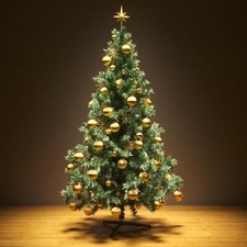 CHRISTMAS TREE WITH STAND BUSHY ARTIFICIAL XMAS TREE HOME DECOR 4FT 5FT 6FT 8FT
