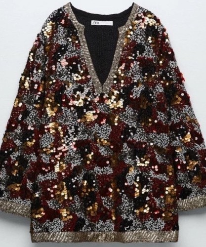 Zara sequin beaded limited - zara,
