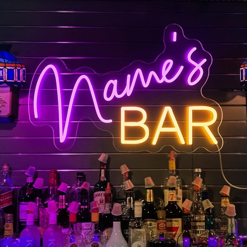 Personalized bar name neon - bar,