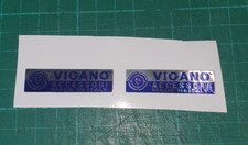 Vigano Accesori Stickers x 2 in Blue Lambretta Or Vespa Free Postage