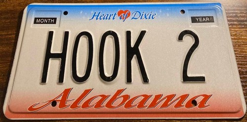Hook vanity license - 2, plate