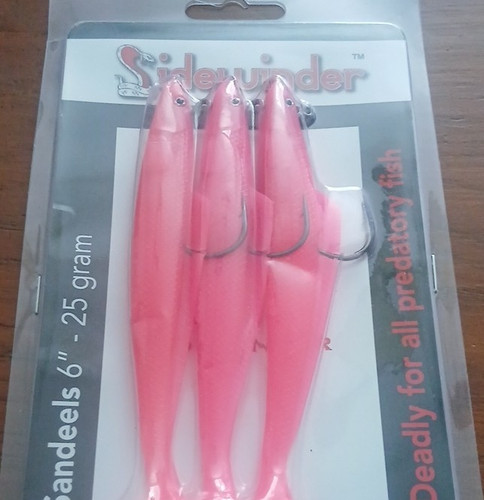 Sidewinder sandeels 25g - 6",