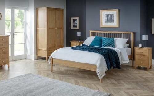 Solid oak 4ft - solid, bed
