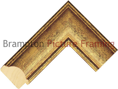 55mm wide gold dome wood - dome,