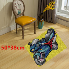 Motorcycle Embroidery Carpet