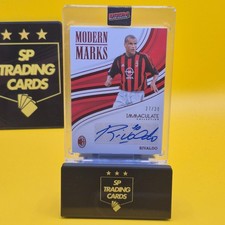 Rivaldo AC Milan Brazil Modern Marks 23-24 Panini Immaculate Auto /30
