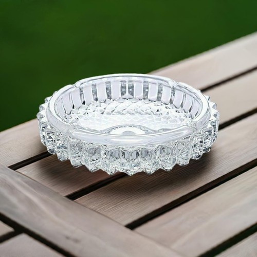 14cm crystal glass ashtray - ashtray, |