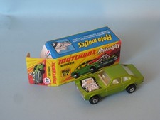 Lesney Matchbox Superfast 67 Hot Rocker Green Ford Capri Boxed 75mm Rola-Matic e