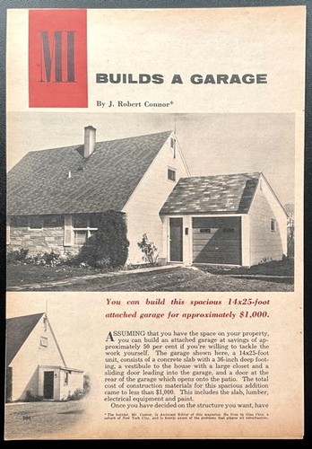 Attached garage - 14’, 25’