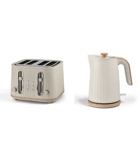 Kettle toaster cream wood - kettle,