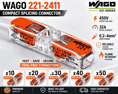 Wago 221 2411 connectors - wago, 221-2411