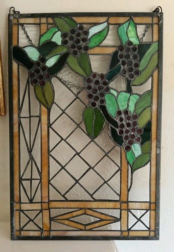 Decorative stained glass panel - glass,