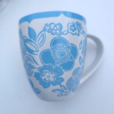 Cath Kidston Queens Kitchen Large Mug Pastel Blue white floral fine China