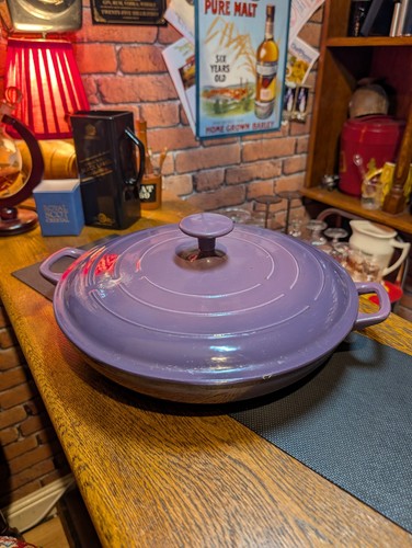 Purple enameled cast iron - purple,