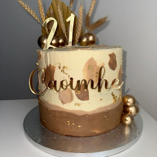 Personalised cake topper name - cake,