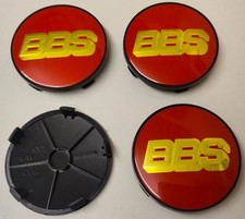 4x BBS Wheel Centre Cap Brand New Alloy Hub Center Caps 68mm Red Gold