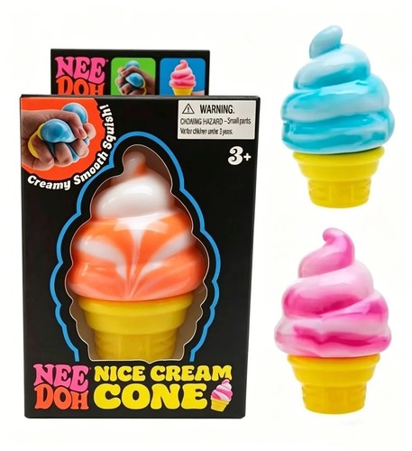 Needoh nice cream cone squishy - cone,
